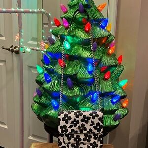 Kate Spade Black and White Floral Handbag